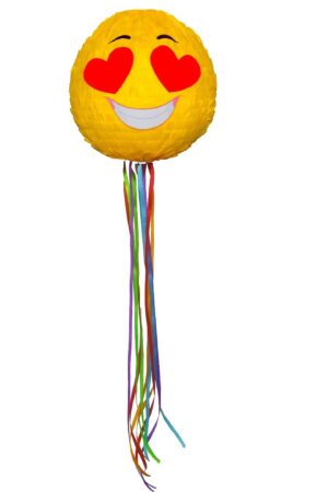 Piniata Otwierana Wstążeczkami Emotka Emoji Serca 038